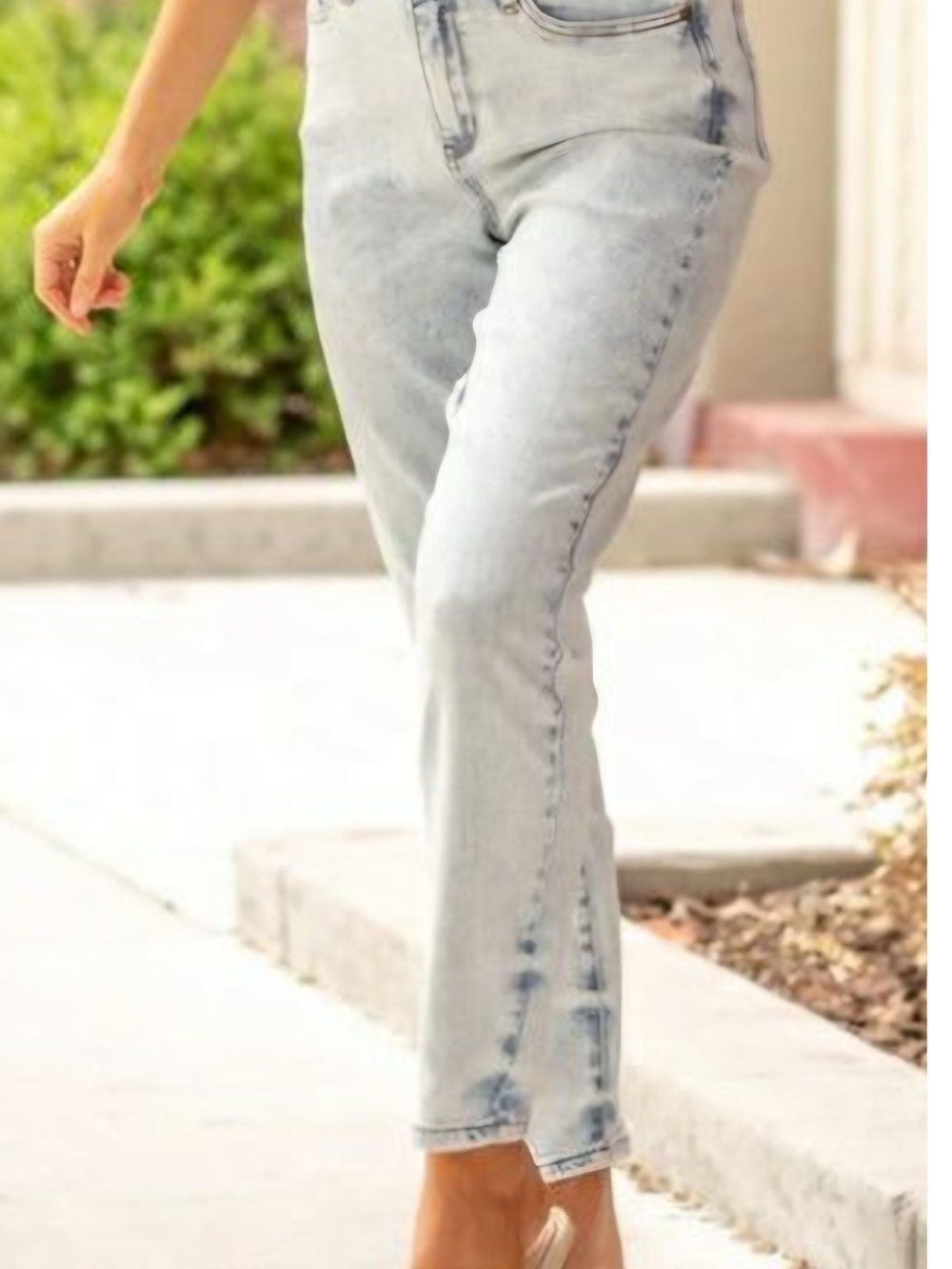 New Judy Blue Acid Wash Slim Fit High Waist Jeans Size 15